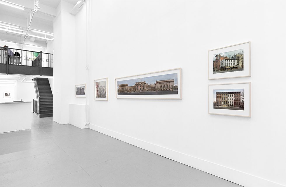 A photograph of Marc Yankus exhibit on display at Clamp