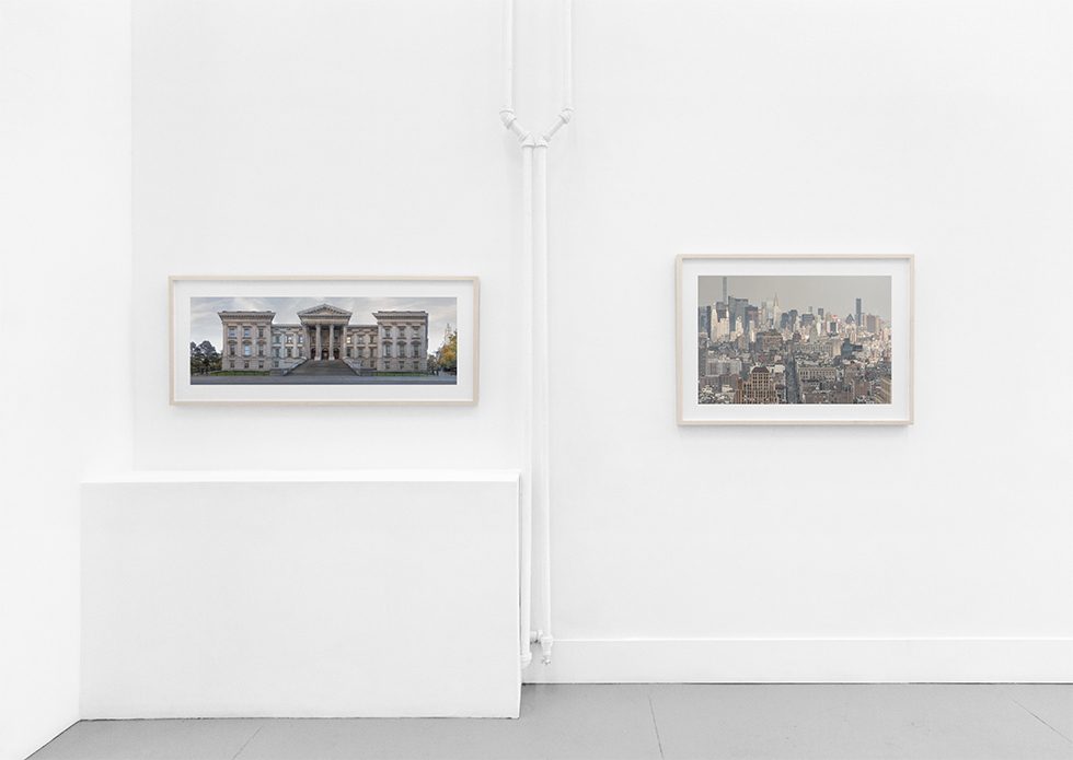 A photograph of Marc Yankus exhibit on display at Clamp