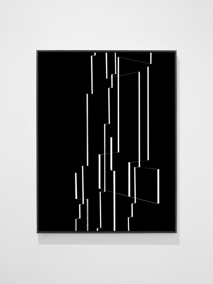 White Tape Black Board by Joseph Desler Costa