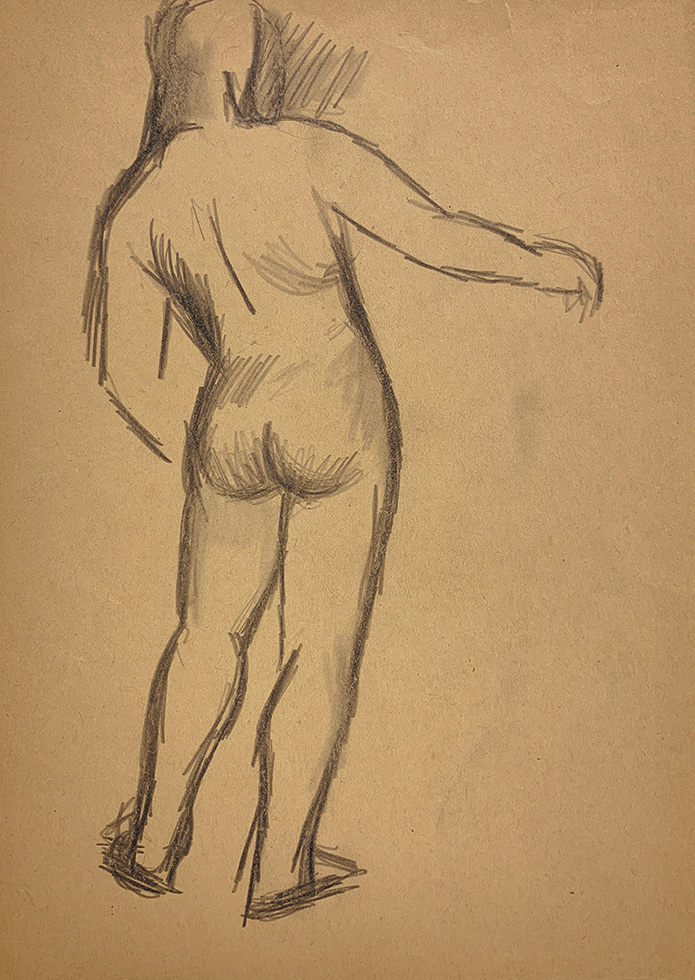 Untitled (Male Figure) [Arm Extended] by Jared French