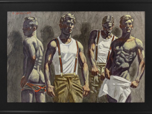 Mark Beard_[Bruce Sargeant (1898-1938)] Four Athletes Casting Shadows on a Blank