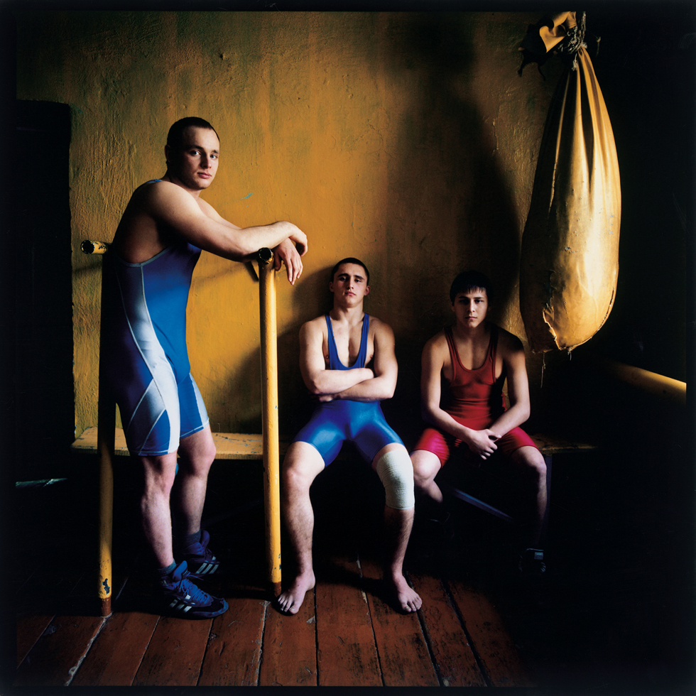 Three Wrestlers by Michal Chelbin