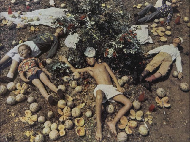 Bernard Faucon, Siesta après un festin de melons, 1987