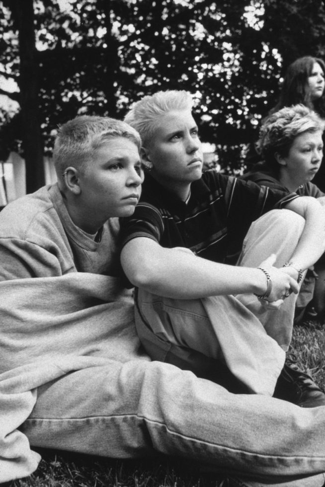 Hollis and Alex, Students From Florida, at a “GenderPAC” Gathering,  by Mariette Pathy Allen