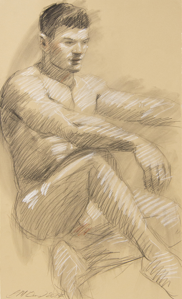 Untitled (Seated Nude) by Mark Beard