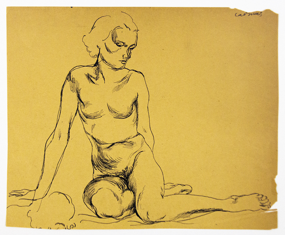 Seated Female Nude by Paul Cadmus