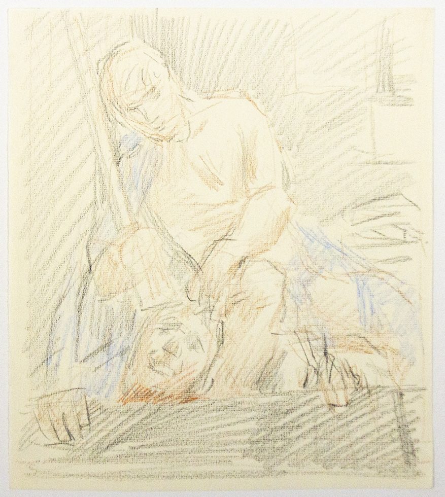 Study for “David and Goliath” by Paul Cadmus