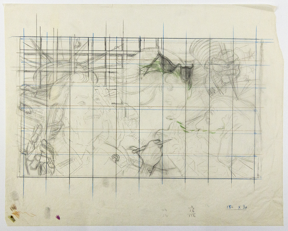 Three Characters [Study for “See No Evil, Speak No Evil”] by Paul Cadmus