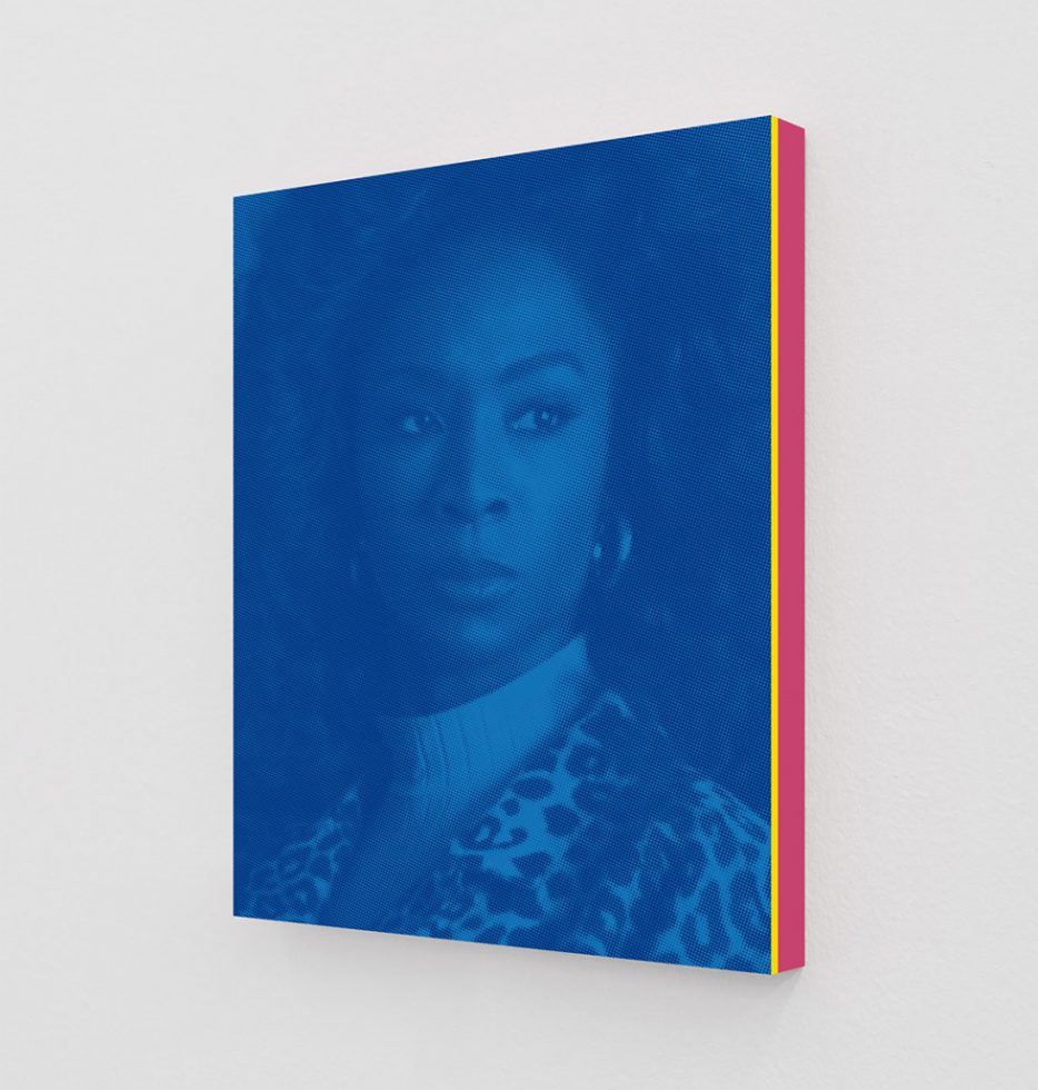 This is a blue print of Angelica Ross as Donna from the series “American Horror Story.”