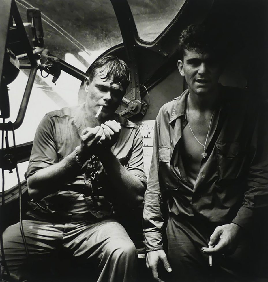 Rescued Airman (Smoking Aboard ‘PBY Blister Gunner’), Rabaul by Horace Bristol