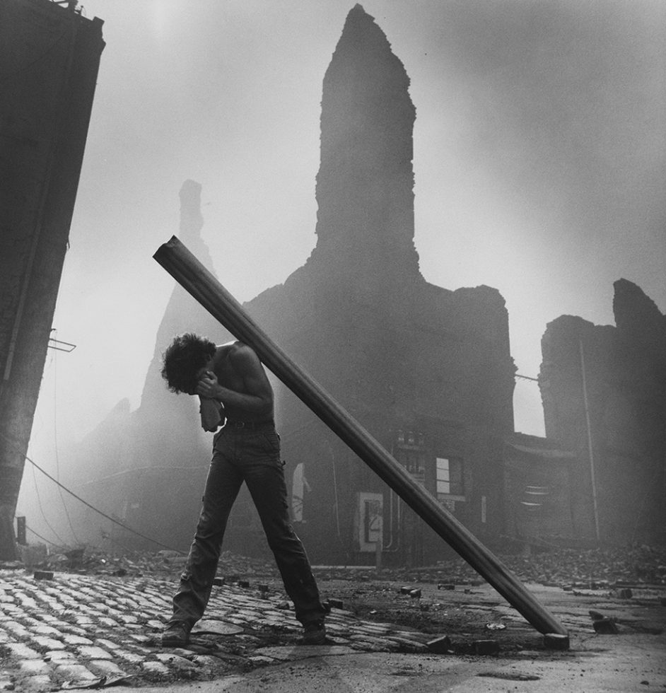 The Burning Warehouse by Arthur Tress