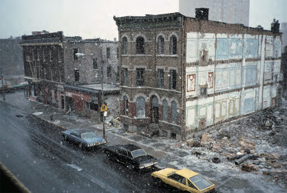 Spring Snowstorm Through Classroom Window by Meryl Meisler