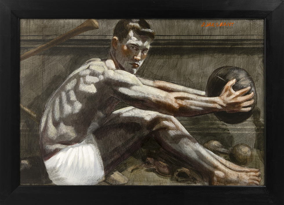 [Bruce Sargeant (1898-1938)] Young Athlete Holding a Medicine Ball by Mark Beard