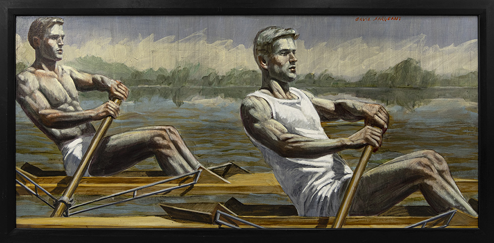 [Bruce Sargeant (1898-1938)] Two Rowers Gliding Across the Water by Mark Beard