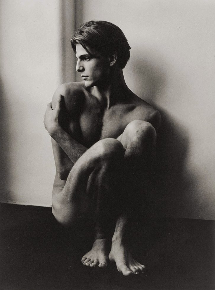 Stephano Seated, Milan by Herb Ritts