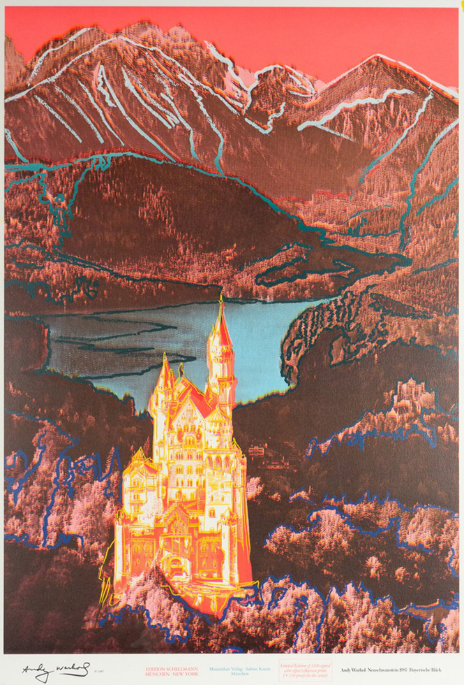 Neuschwanstein Poster by Andy Warhol