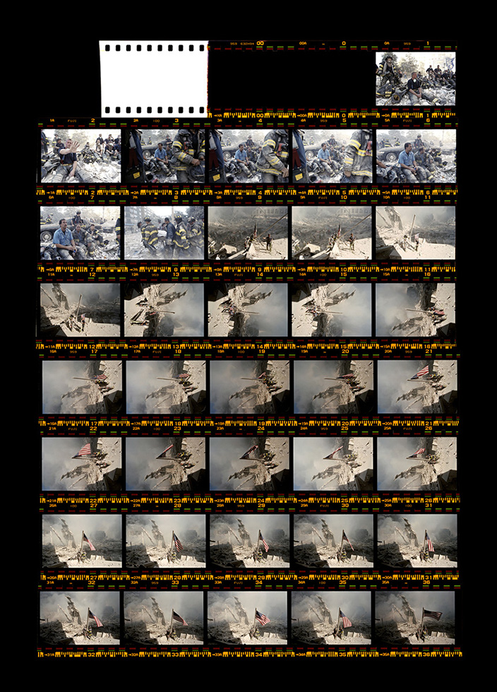 9-11 Contact Sheet by Lori Grinker