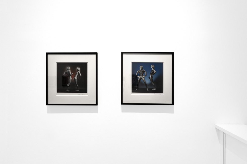 Photograph of Peter Berlin's photograph's on display in CLAMP gallery in NYC