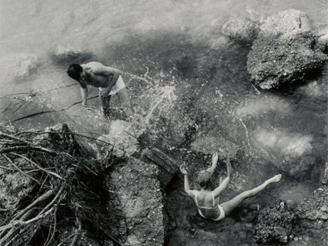 McBride, Victor + Tana Splashing on a Summer's Day Near Munich