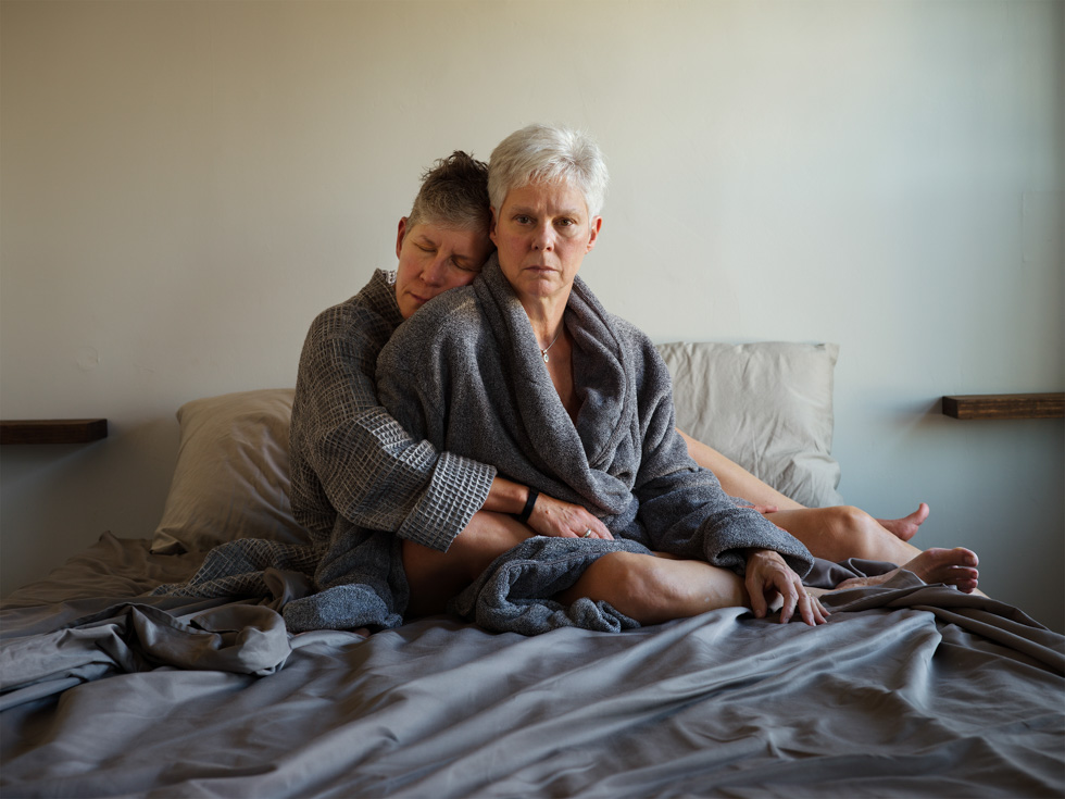 Jess T. Dugan, Mom and Chris (bed), 2020