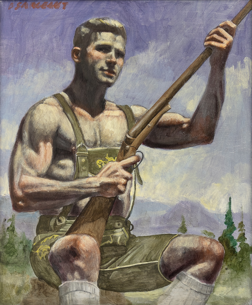 [Bruce Sargeant (1898-1938)] Lederhosen in the Alps by Mark Beard