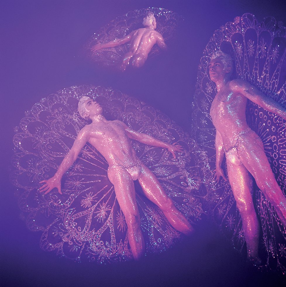 James Bidgood, Triple Exposure of Jack Frost with Orchid Filter