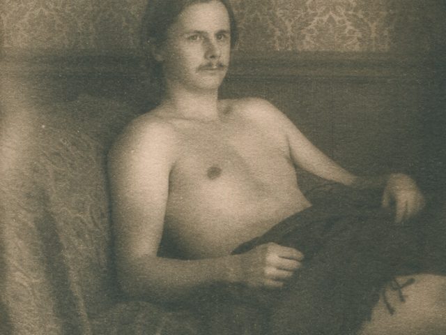 Curtice Taylor, Untitled (Man on Couch with Throw)