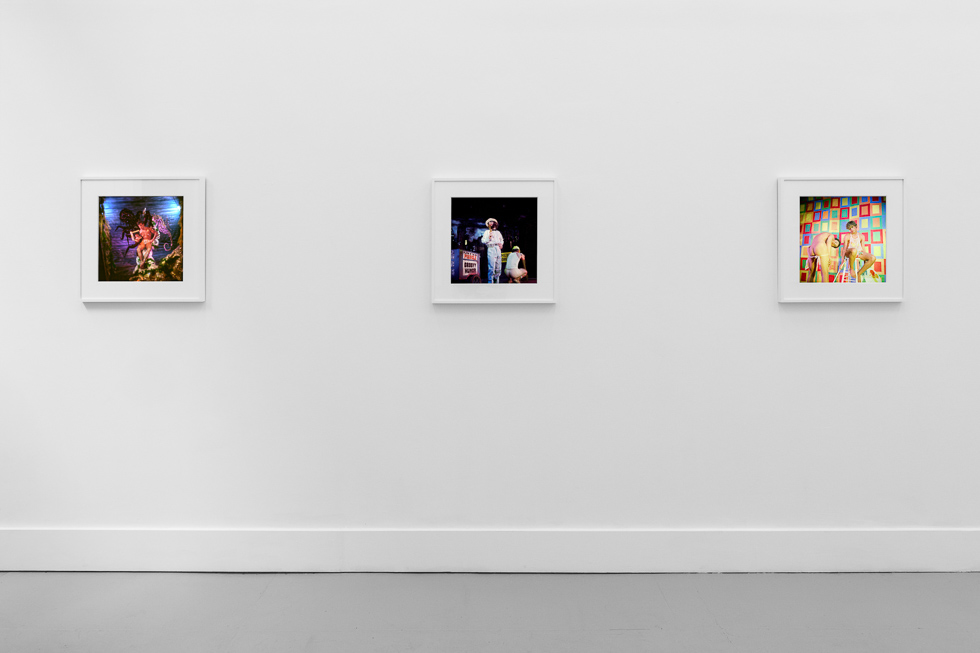 An installation view image of Unseen Bidgood: A Memorial Exhibition at CLAMP gallery in fall 2022