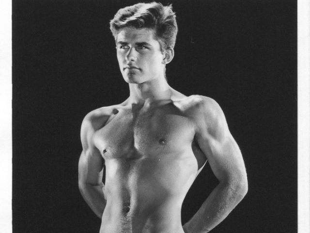 Bruce of LA, Untitled (Brian Idol Standing with Hands Behind Back), gay male nude, CLAMP gallery