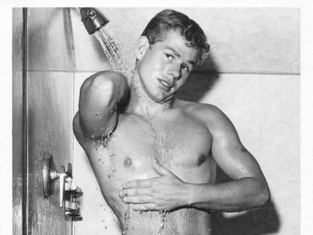 Bruce of Los Angeles, Untitled #3279-1 (Man Showering Frontal), gay male nude photo, CLAMP gallery
