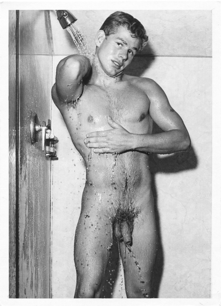 Bruce of Los Angeles, Untitled #3279-1 (Man Showering Frontal), gay male nude photo, CLAMP gallery