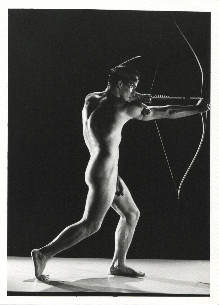 Bruce of Los Angeles, Untitled #3245-4 (Man Shooting Bow and Arrow), CLAMP gallery