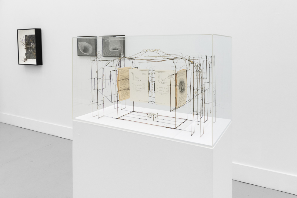This is an art exhibition with drawings, sculptures, and paintings, by Zachari Logan, Eric Rhein, and Adam Liam Rose at CLAMP gallery in New York.