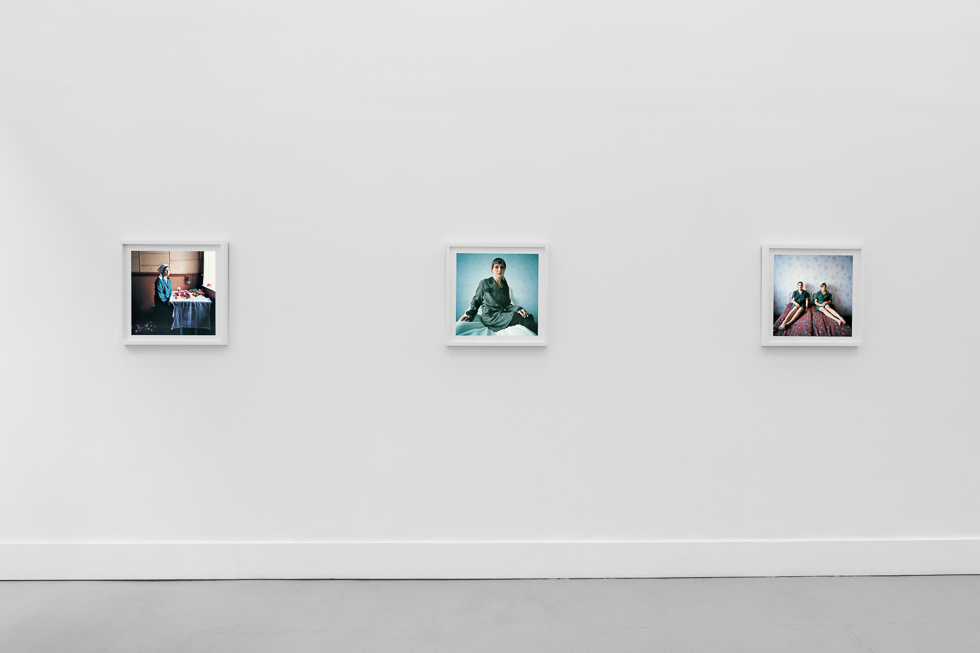 This is a photograph of the exhibition "Sailboats and Swans" by Michal Cehlbin on view at CLAMP gallery in New York.