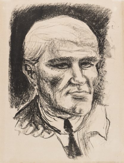 This is a Portrait of Otto Freundlich by the artist Otto Dix made in 1923.