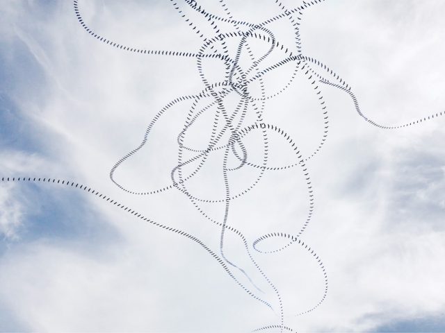 This is a photograph by Doris Mitsch of Vultures flying in the sky taken in 2021.