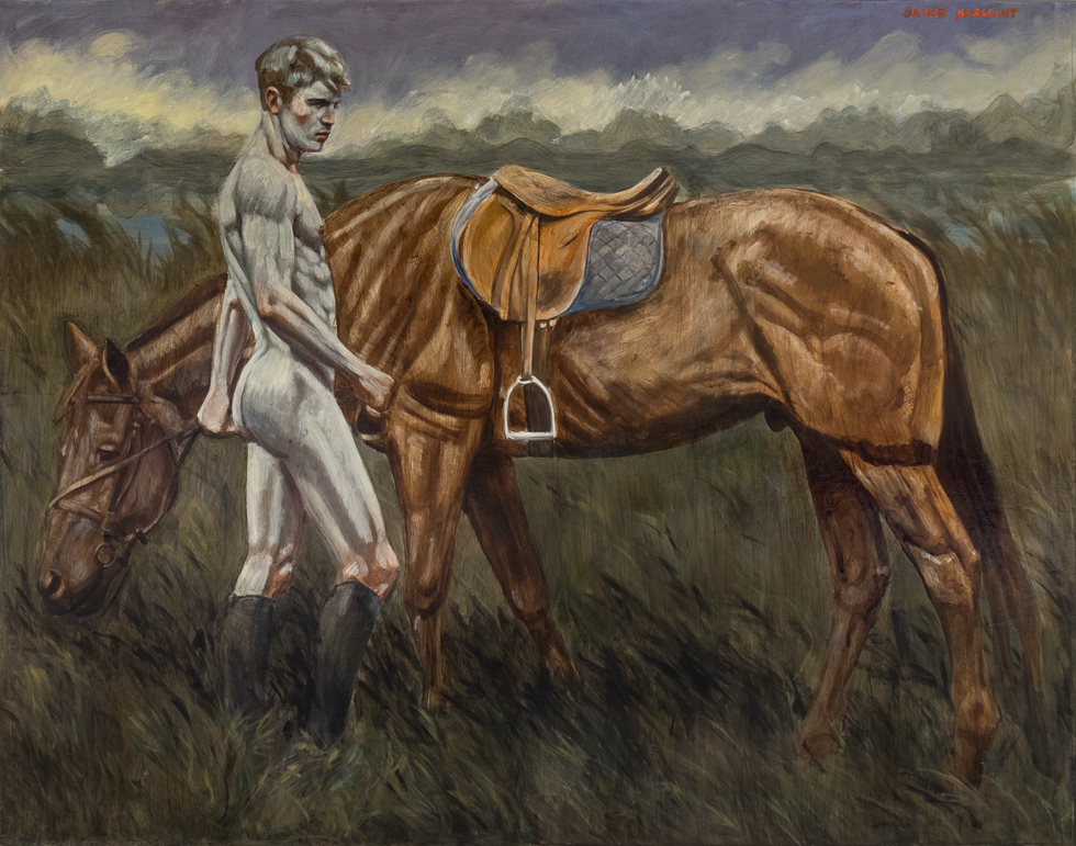 [Bruce Sargeant (1898-1938)] Nude Man with Horse by Mark Beard