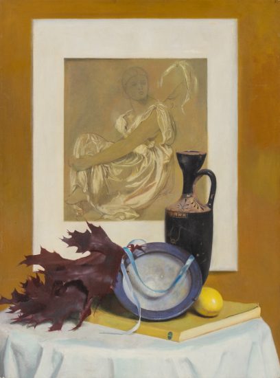 This is a painting of a classical still life.