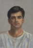 Portrait on Gray Background