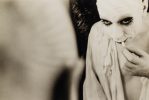 Untitled (French Mime Applying Make Up in Mirror)