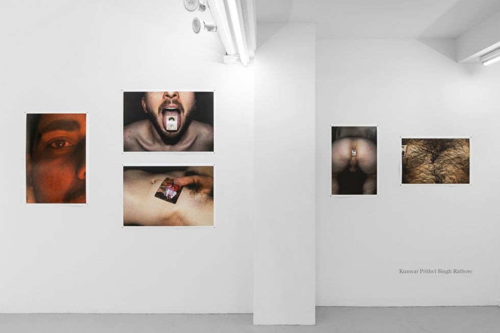 This is an installation image of artwork on display in a gallery.