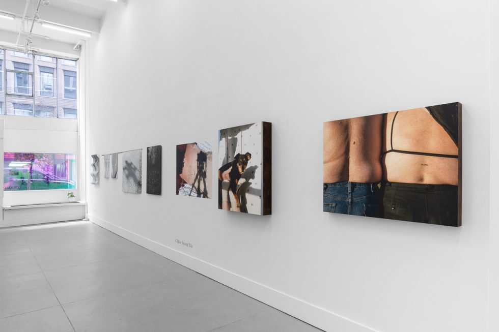 This is an installation image of artwork on display in a gallery.