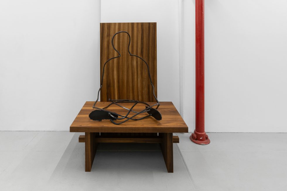 This is an installation image of artwork on display in a gallery.