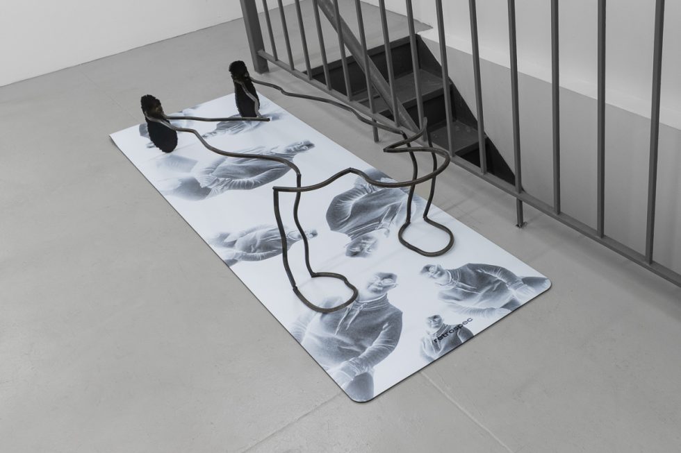 This is an installation image of artwork on display in a gallery.