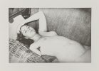 Untitled (Nude Woman Reclining on Sofa)