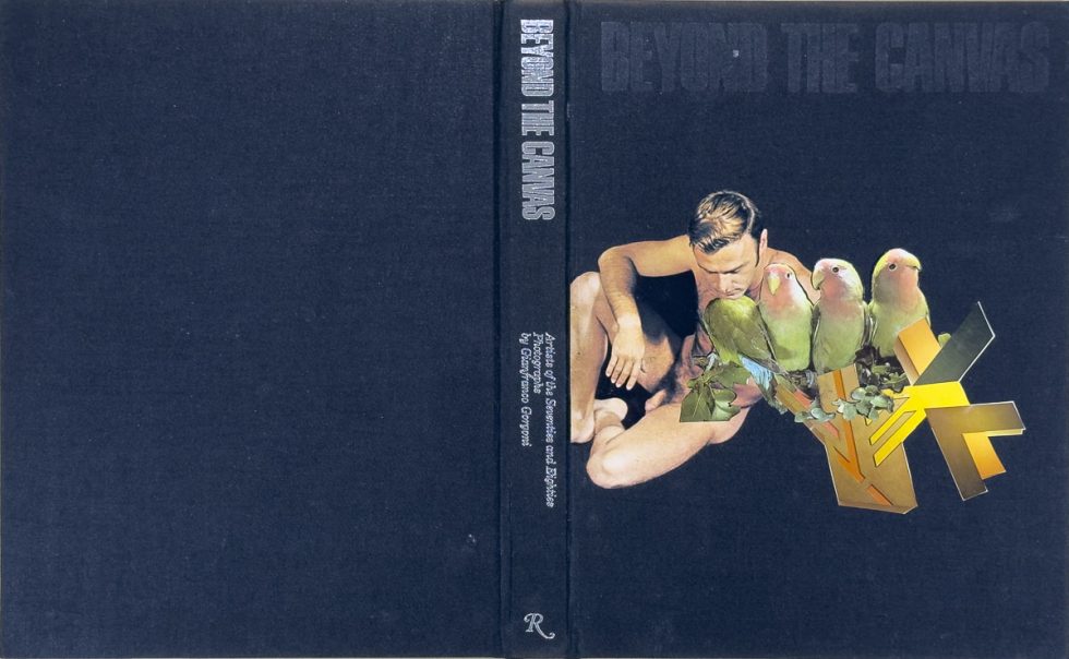 Collaged book cover with layered cutouts, blending figures, objects, and abstract fragments into unexpected juxtapositions.