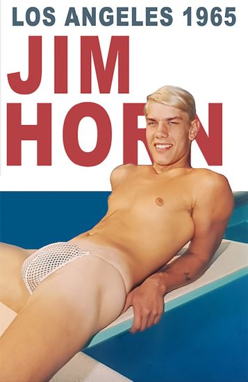 A color graphic of a man in swim trunks and red text.