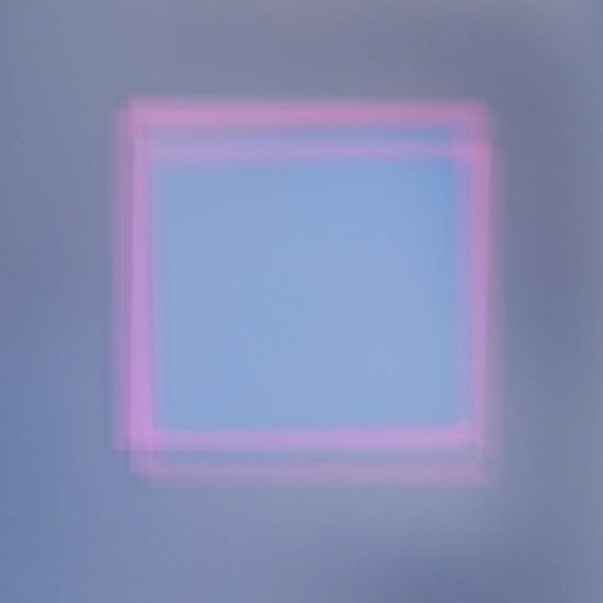 A colorful soft-focus image of various squares in many colors and hues.