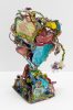 A brightly colored sculpture depicting a bouquet.