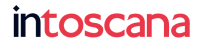 intoscana logo in black and red